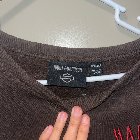 Harley-Davidson Dark Brown Crewneck Sweater - Picture 4 of 6